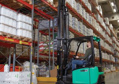 Improve warehouse efficiency with a forklift for hire.